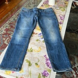 Lucky Brand Jeans Womens 6/28 Skinny “Lolita Capri” Stretch Dark Wash , cropped